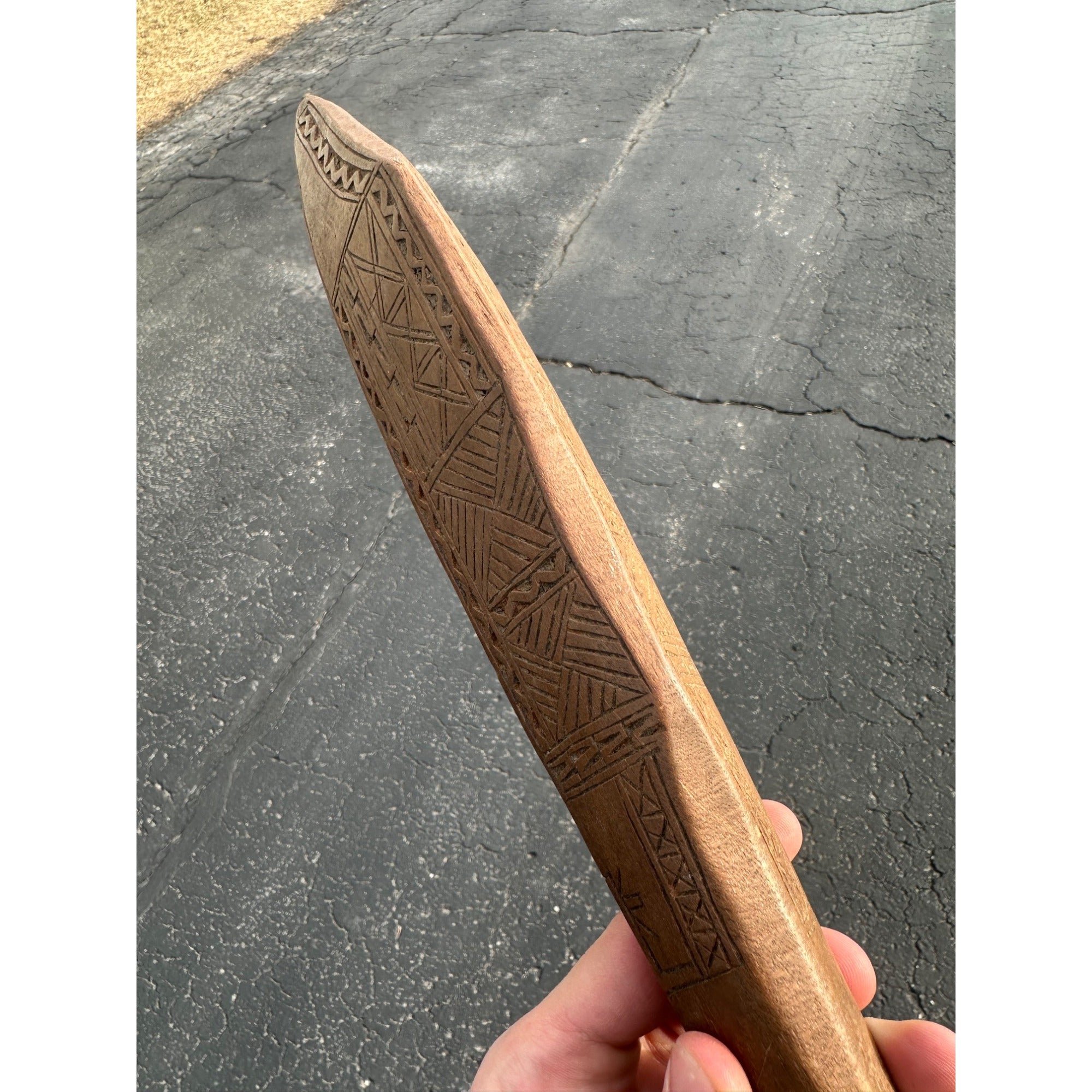 Original Polynesian War Club WWII Soldier Souvenir Bring Back Pacific Fiji Samoan