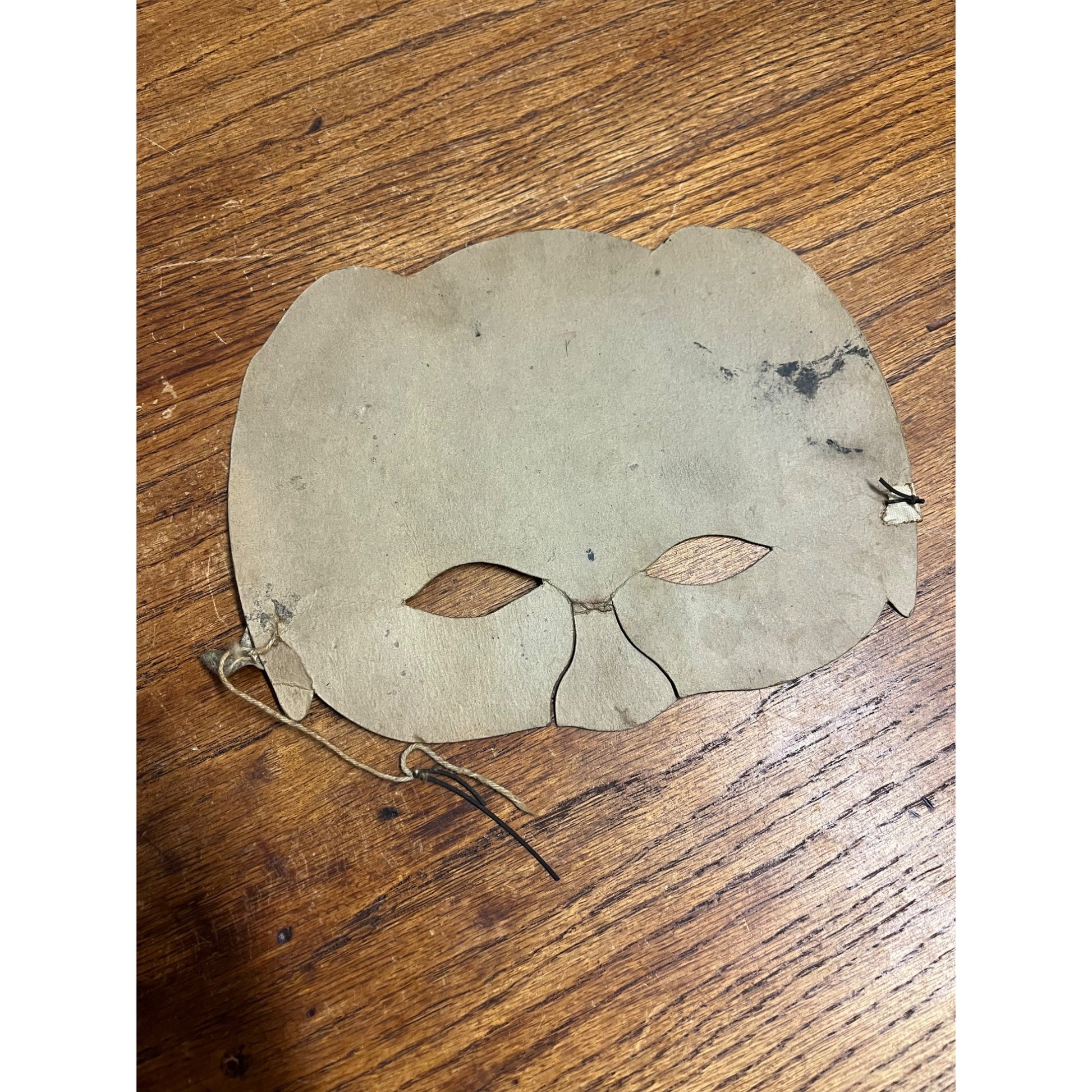 SCARCE Antique Halloween Besitle Domino Party Mask 1926-1931 Hat OWL Vintage