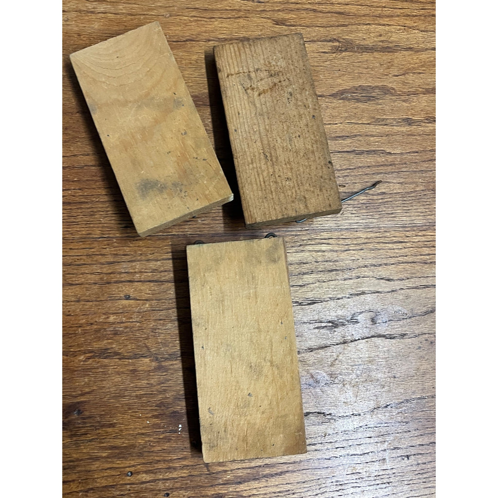 Lot of 3 Vintage Can't Miss Four Way Rat Trap McGill Wood Wooden USA