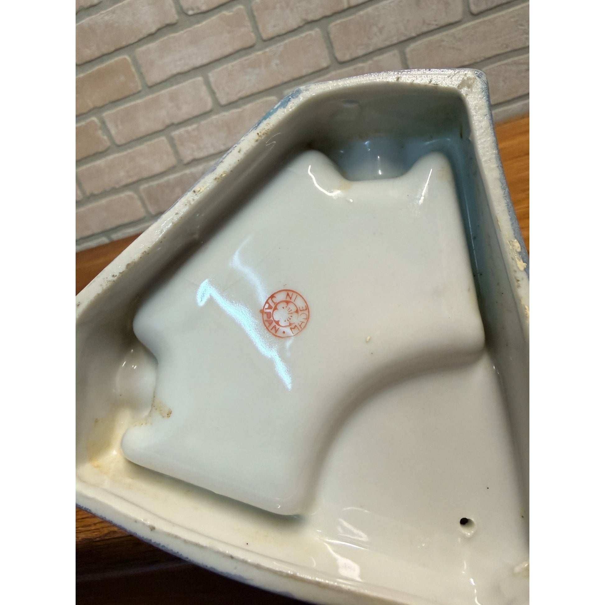 1950's Japan Ceramic DOG ASHTRAY "Lover Comes Back To Me" Lusterware KITSCHY