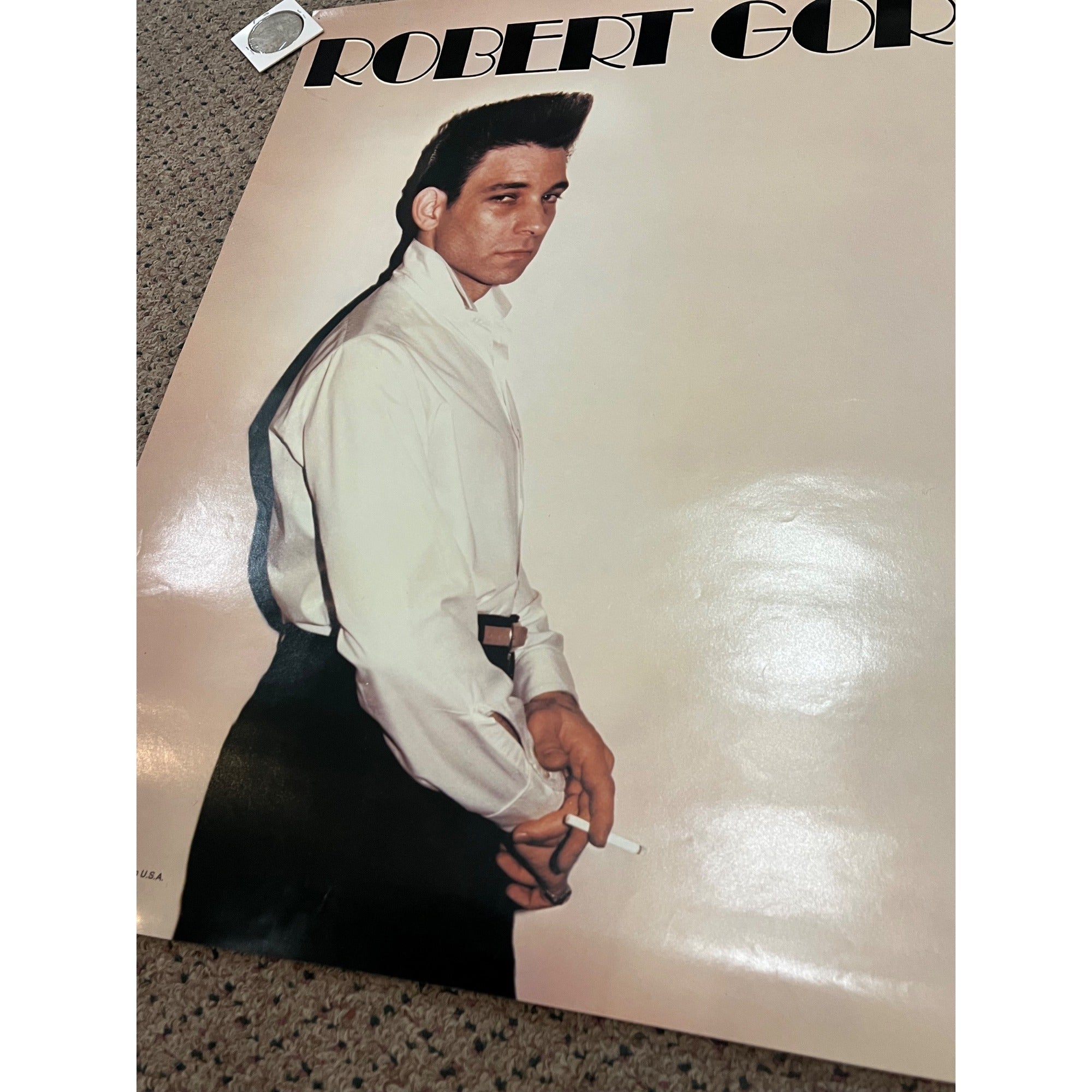Vintage 1980 Robert Gordon Bad Boy Original Tour Record Store Promo Poster