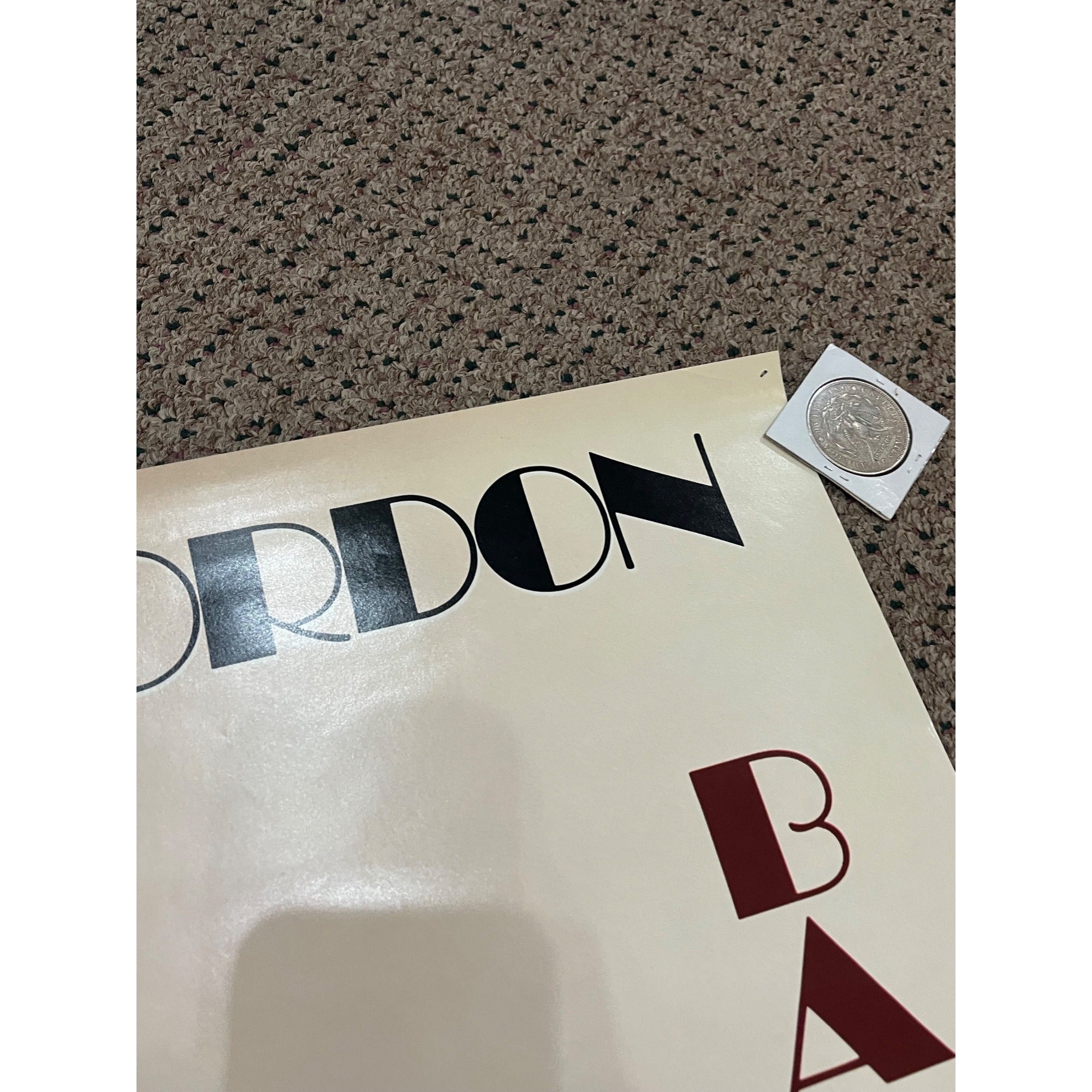 Vintage 1980 Robert Gordon Bad Boy Original Tour Record Store Promo Poster