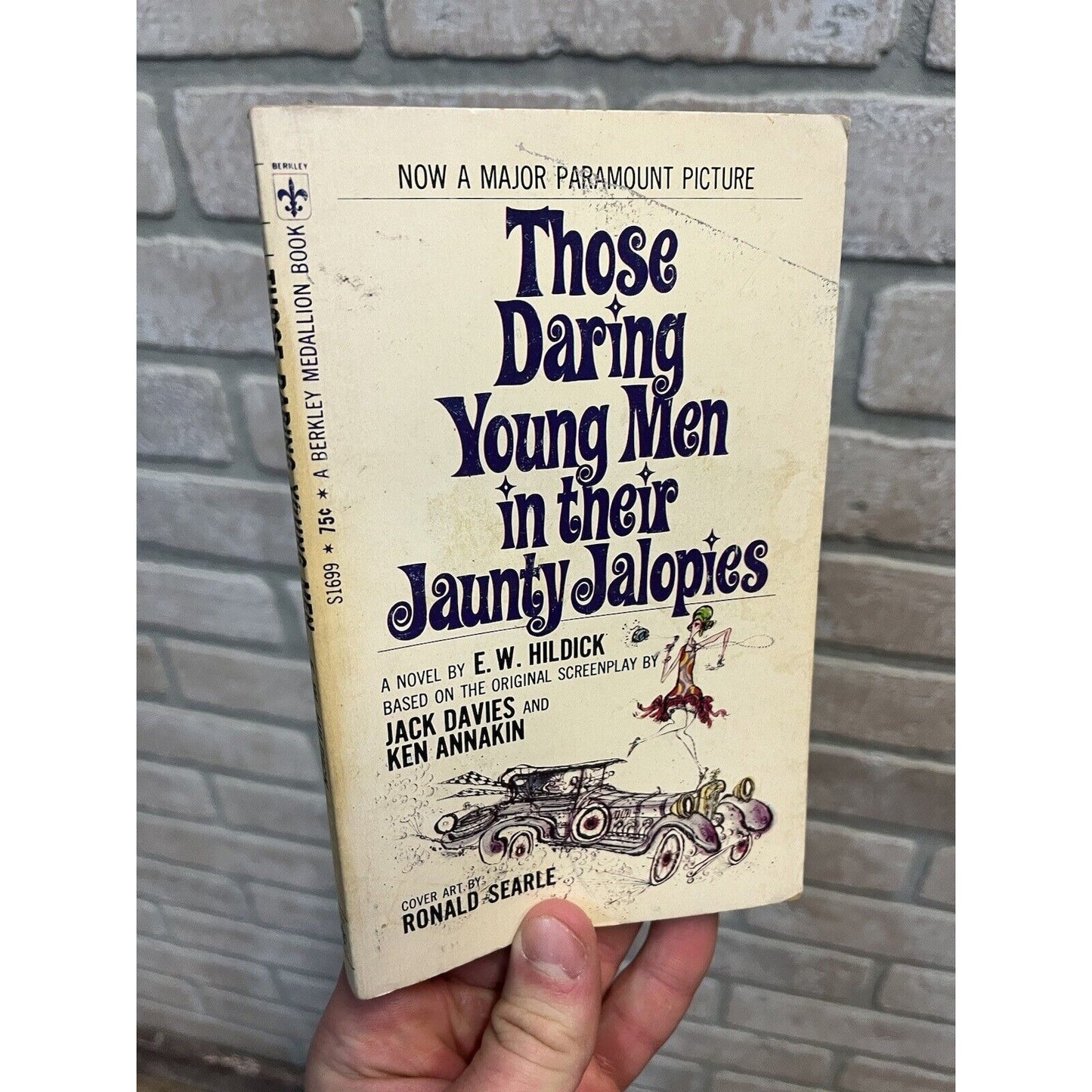 Those Daring Young Men in Their Jaunty Jalopies 1969 1st Ed - Movie Novel Tie In