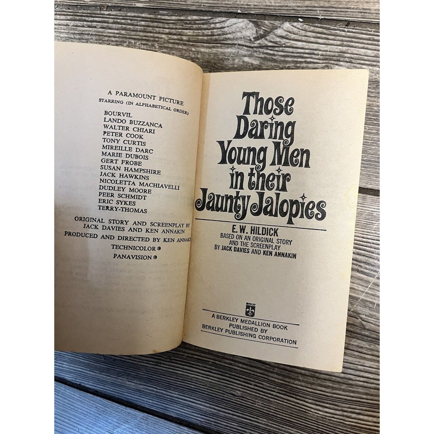 Those Daring Young Men in Their Jaunty Jalopies 1969 1st Ed - Movie Novel Tie In