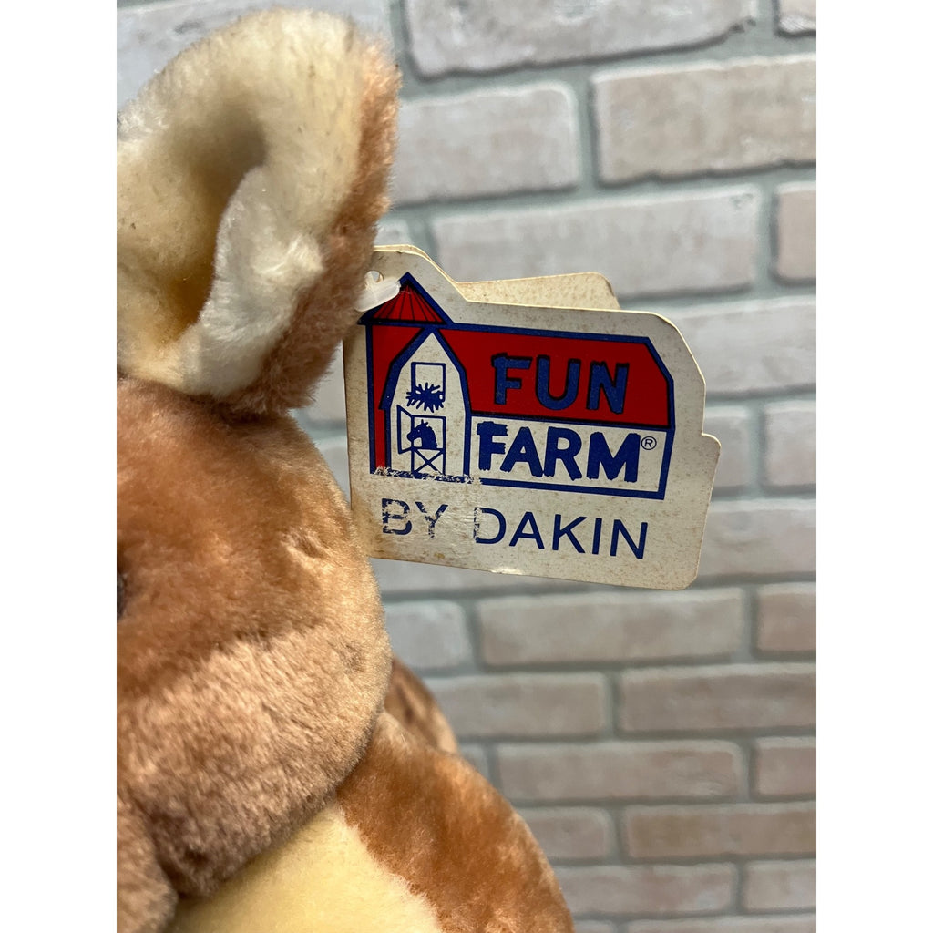 Vintage 1981 Dakin Fun Farm Reindeer Deer Flecka Fawn Doe Plush 10"