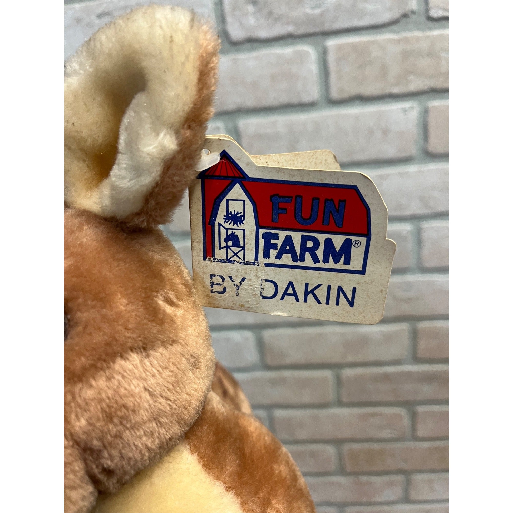 Vintage 1981 Dakin Fun Farm Reindeer Deer Flecka Fawn Doe Plush 10"