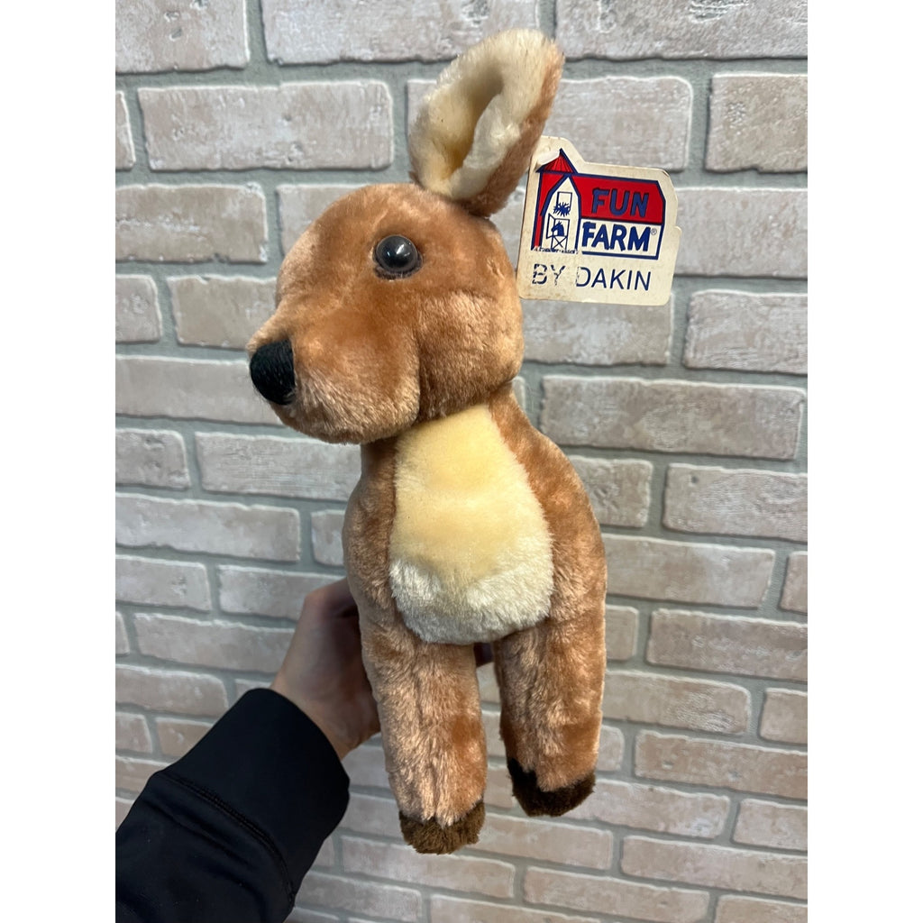 Vintage 1981 Dakin Fun Farm Reindeer Deer Flecka Fawn Doe Plush 10"