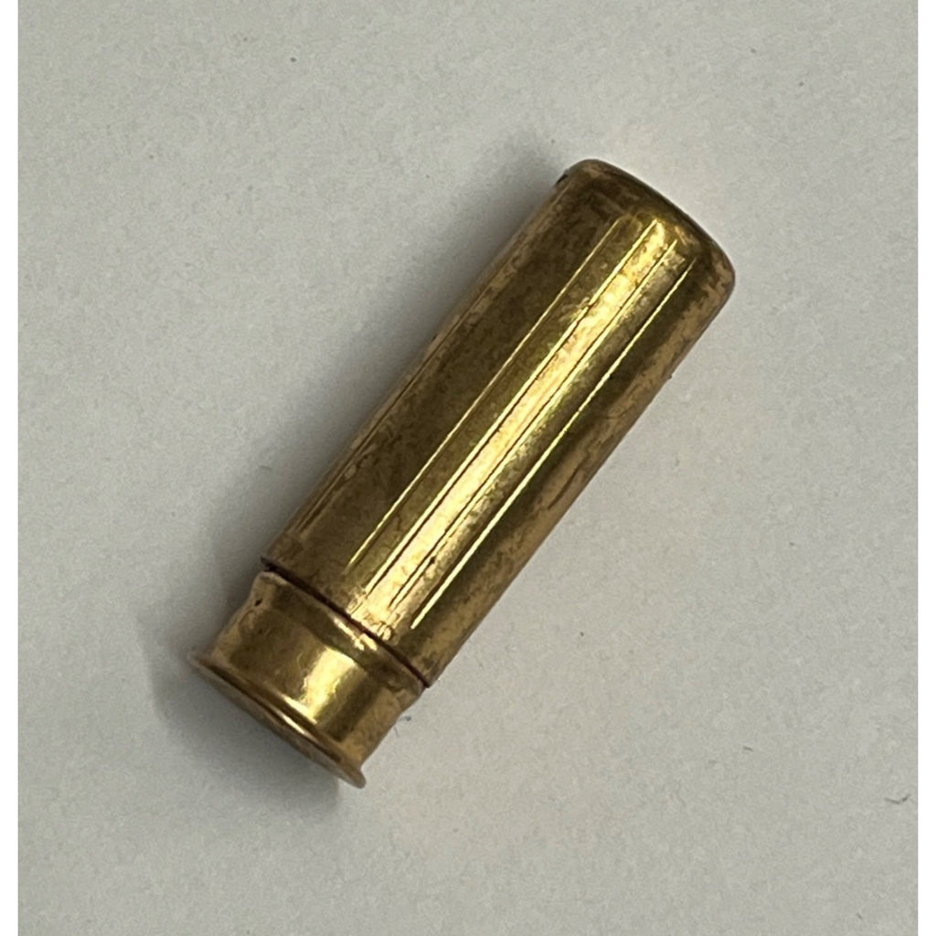 Vintage 1940s Avon Products Blue Jewel Brass Lipstick Miniature Tube 1" Travel