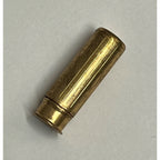 Vintage 1940s Avon Products Blue Jewel Brass Lipstick Miniature Tube 1" Travel