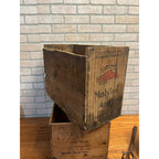 vtg Mobil Oil Gargoyle Vacuum Oil Co Mobiloil "ARCTIC" Wood Crate Box NICE