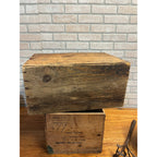 vtg Mobil Oil Gargoyle Vacuum Oil Co Mobiloil "ARCTIC" Wood Crate Box NICE