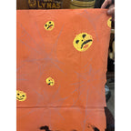 RARE Vintage Halloween Dennison c1926 Crepe Paper Table Cover Flying Witches JOL Spider Webs