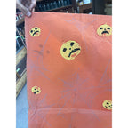 RARE Vintage Halloween Dennison c1926 Crepe Paper Table Cover Flying Witches JOL Spider Webs