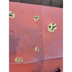 RARE Vintage Halloween Dennison c1926 Crepe Paper Table Cover Flying Witches JOL Spider Webs
