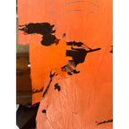 RARE Vintage Halloween Dennison c1926 Crepe Paper Table Cover Flying Witches JOL Spider Webs