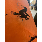 RARE Vintage Halloween Dennison c1926 Crepe Paper Table Cover Flying Witches JOL Spider Webs