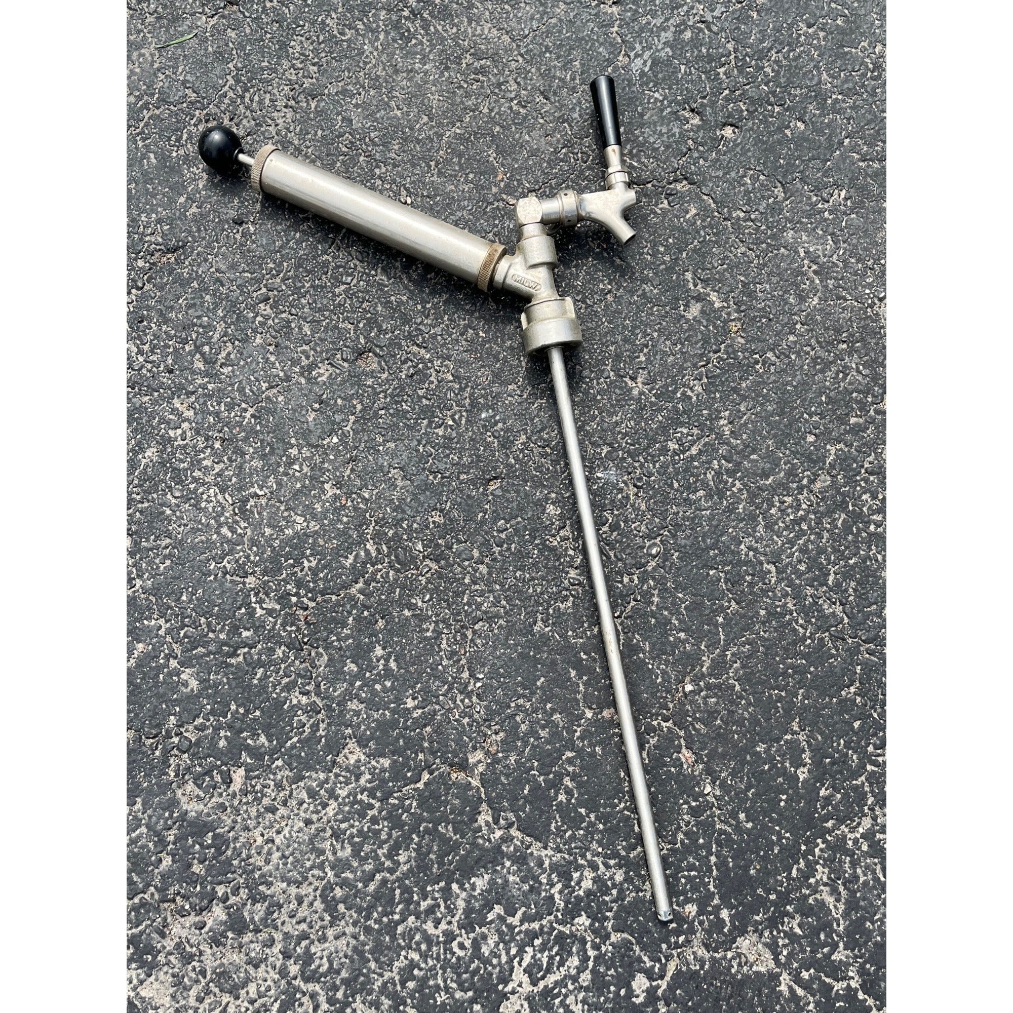 Vintage Perlick Milwaukee Slant Beer Keg Barrel Pump Tap Tapper