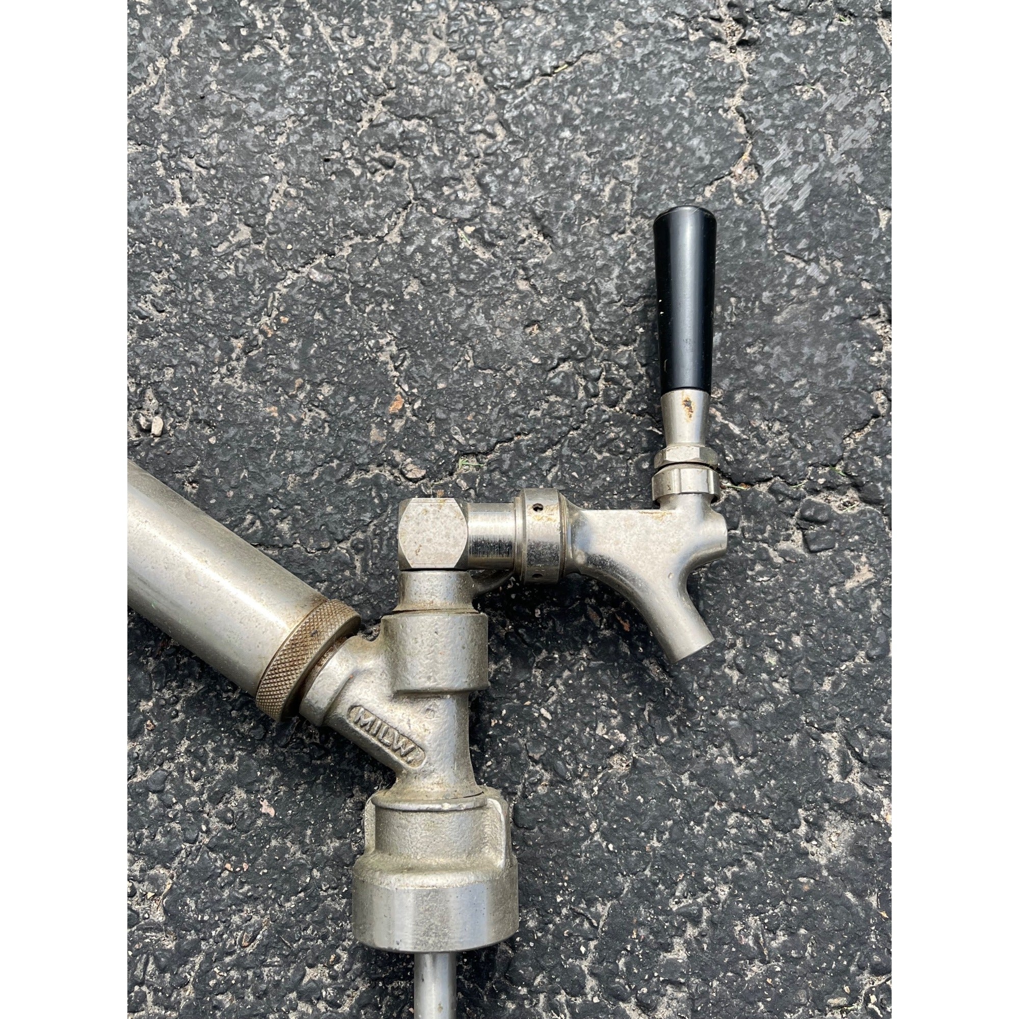 Vintage Perlick Milwaukee Slant Beer Keg Barrel Pump Tap Tapper