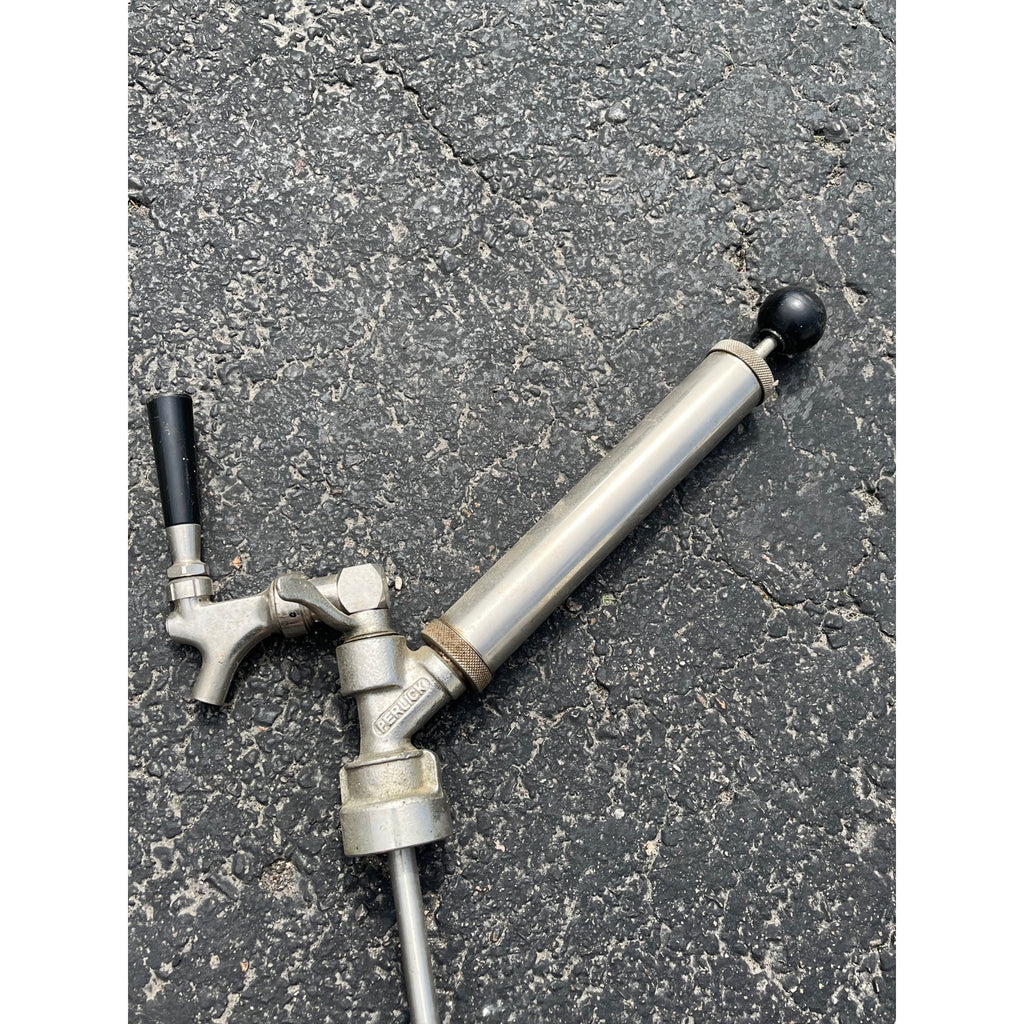 Vintage Perlick Milwaukee Slant Beer Keg Barrel Pump Tap Tapper