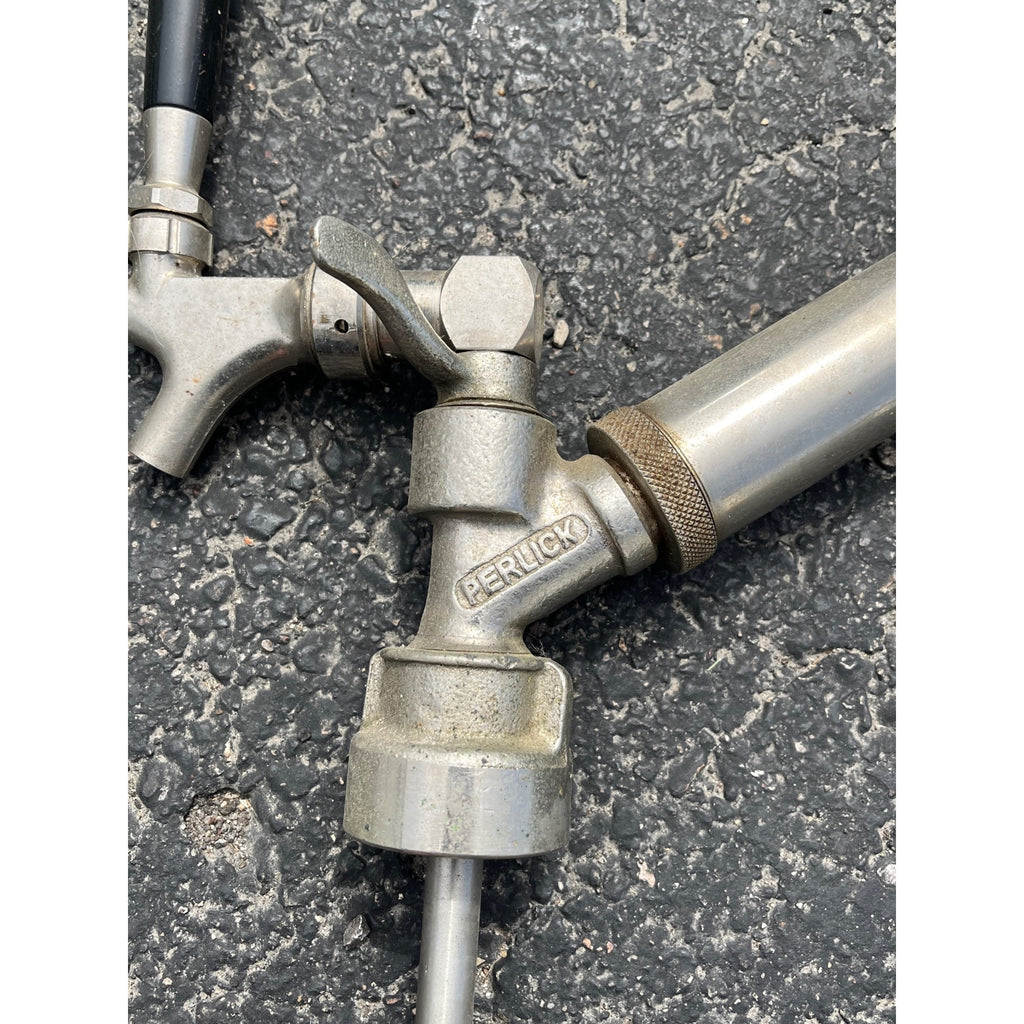Vintage Perlick Milwaukee Slant Beer Keg Barrel Pump Tap Tapper