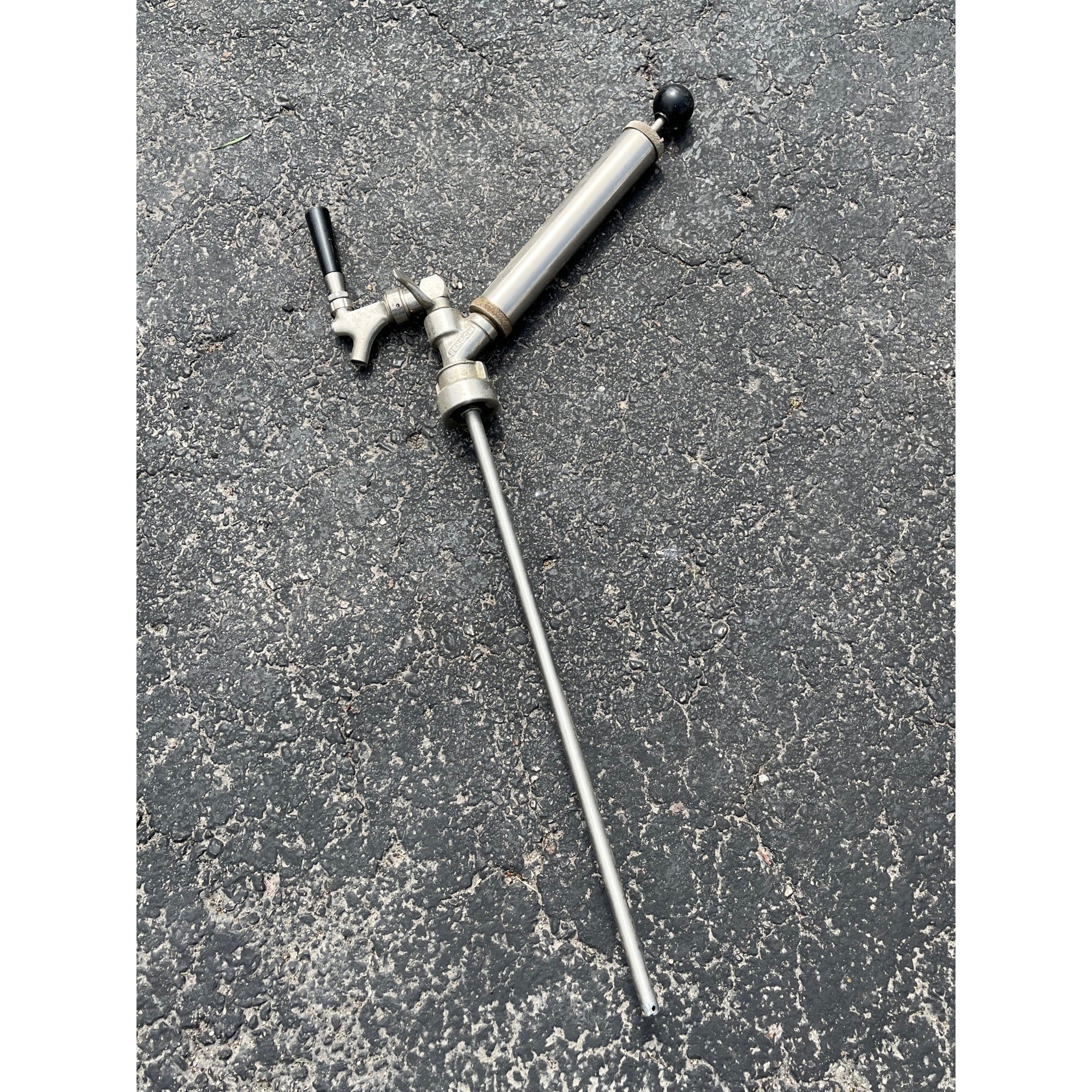 Vintage Perlick Milwaukee Slant Beer Keg Barrel Pump Tap Tapper