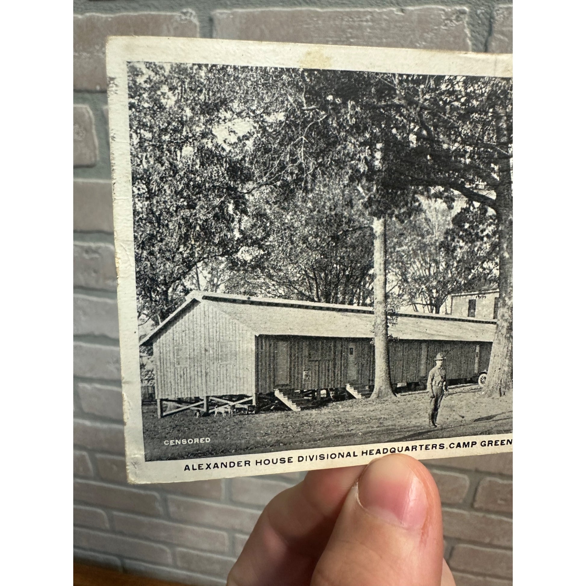 Vintage WW1 WWI US Army Camp Greene Alexander House Headquarters Postcard Charlotte NC