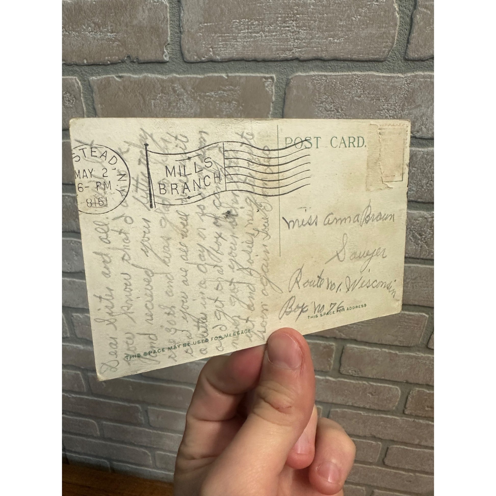 Vintage WW1 WWI US Army Camp Greene Alexander House Headquarters Postcard Charlotte NC