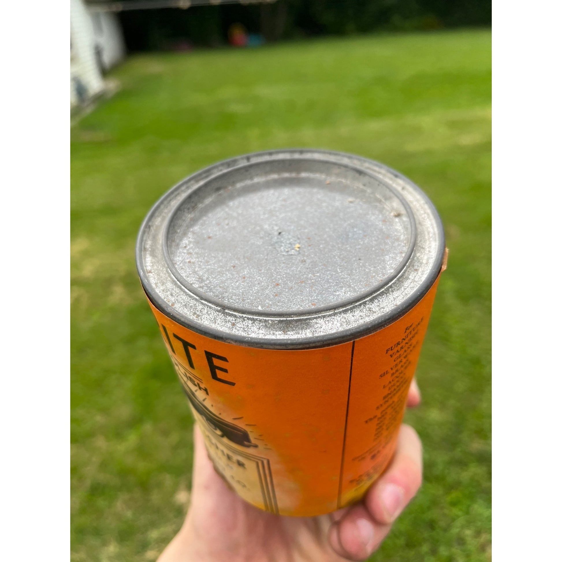 Vintage 1940s Nu-Brite Automobile Car Polish Oil Can Fond du Lac Wis