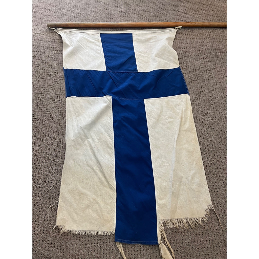 Vintage 1960s Finland 3' x 5' Defiance Annin Flag 100% Cotton Bunting