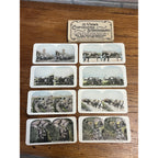 Rare Set of 25 Stereoscope Cards Battlefields of Europe WWI Stereoviews World War WW1