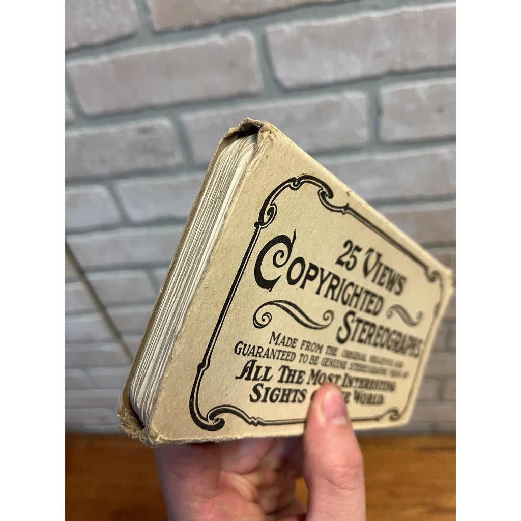 Rare Set of 25 Stereoscope Cards Battlefields of Europe WWI Stereoviews World War WW1