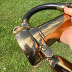 Vintage AKRON FIRE NOZZLE Solid Brass Double Handle Firefighting Large