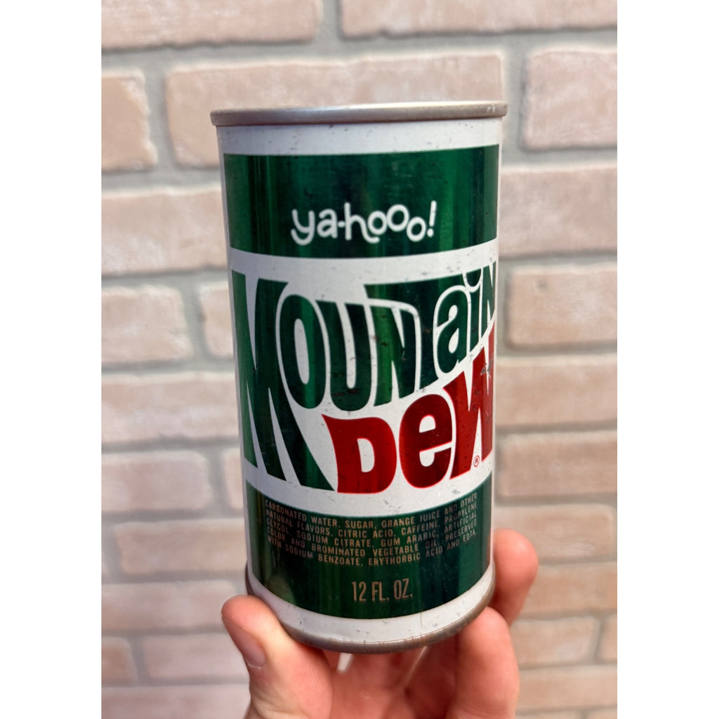 Vintage Yahoo Mountain Dew Soda Pull Tab Can Watertown WIs