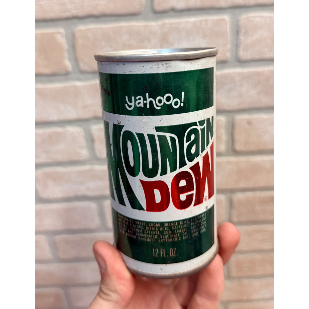 Vintage Yahoo Mountain Dew Soda Pull Tab Can Watertown WIs