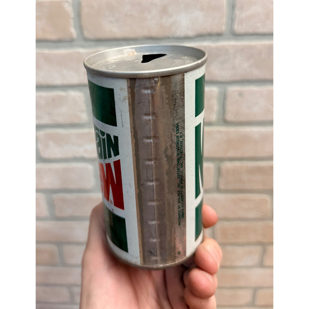 Vintage Yahoo Mountain Dew Soda Pull Tab Can Watertown WIs