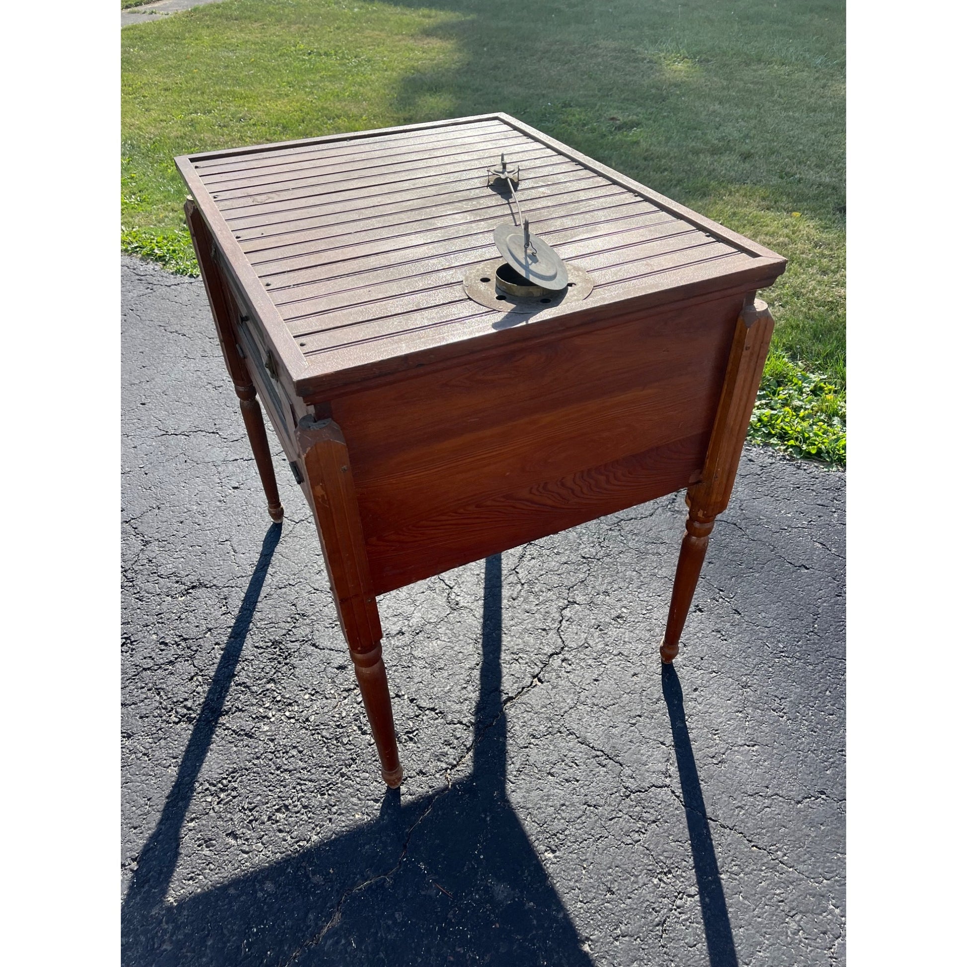 Antique Primitive Chick / Chicken Incubator Farmhouse Rustic Decor Accent Table