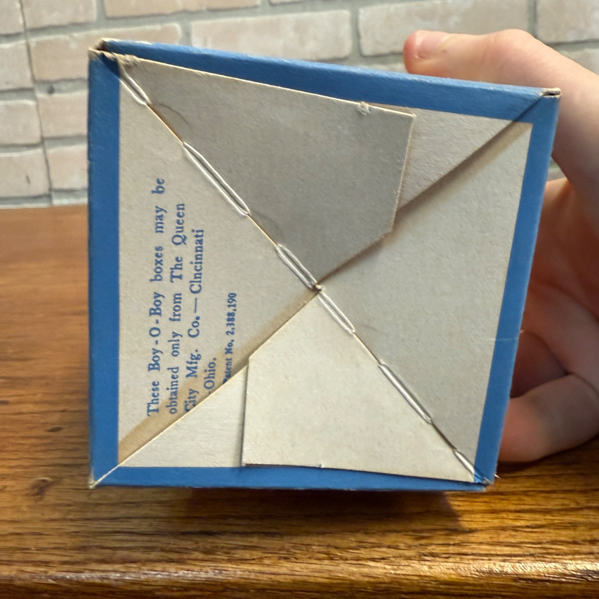 Vintage Boy-O Boy Popcorn Movie Theater Box Container