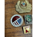 Vintage 1980s Soviet Russia USSR CCCP Pins Lot Export Goods Exhibition 1988 Officers Badge