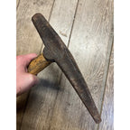 Vintage Illinois Central Railroad ICRR Spike Hammer Pick Tool Marked w/ Handle