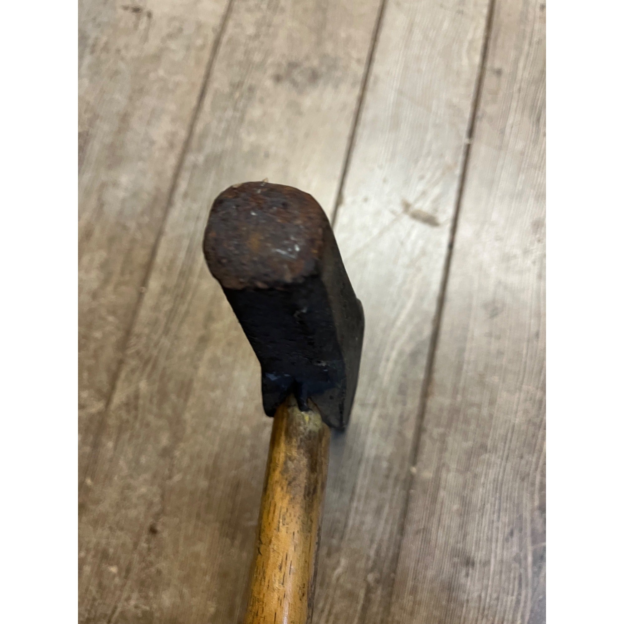 Vintage Illinois Central Railroad ICRR Spike Hammer Pick Tool Marked w/ Handle