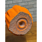 Vintage 1960s Halloween Paper Mache Jack o' Lantern JOL Large 8" Pulpco