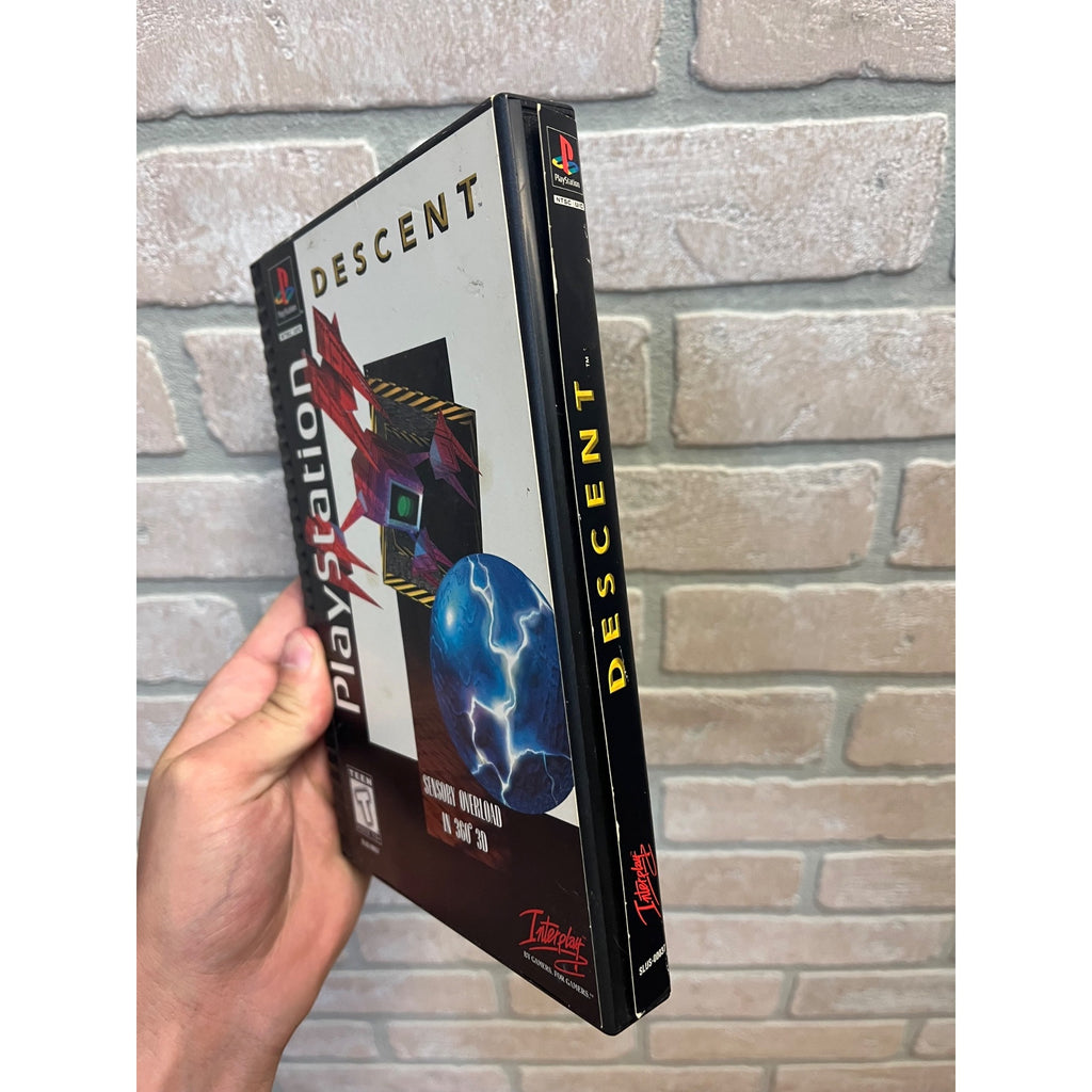 Descent PS1 Longbox 1996 Playstation PS1 - Long Box Only - No Game Disc