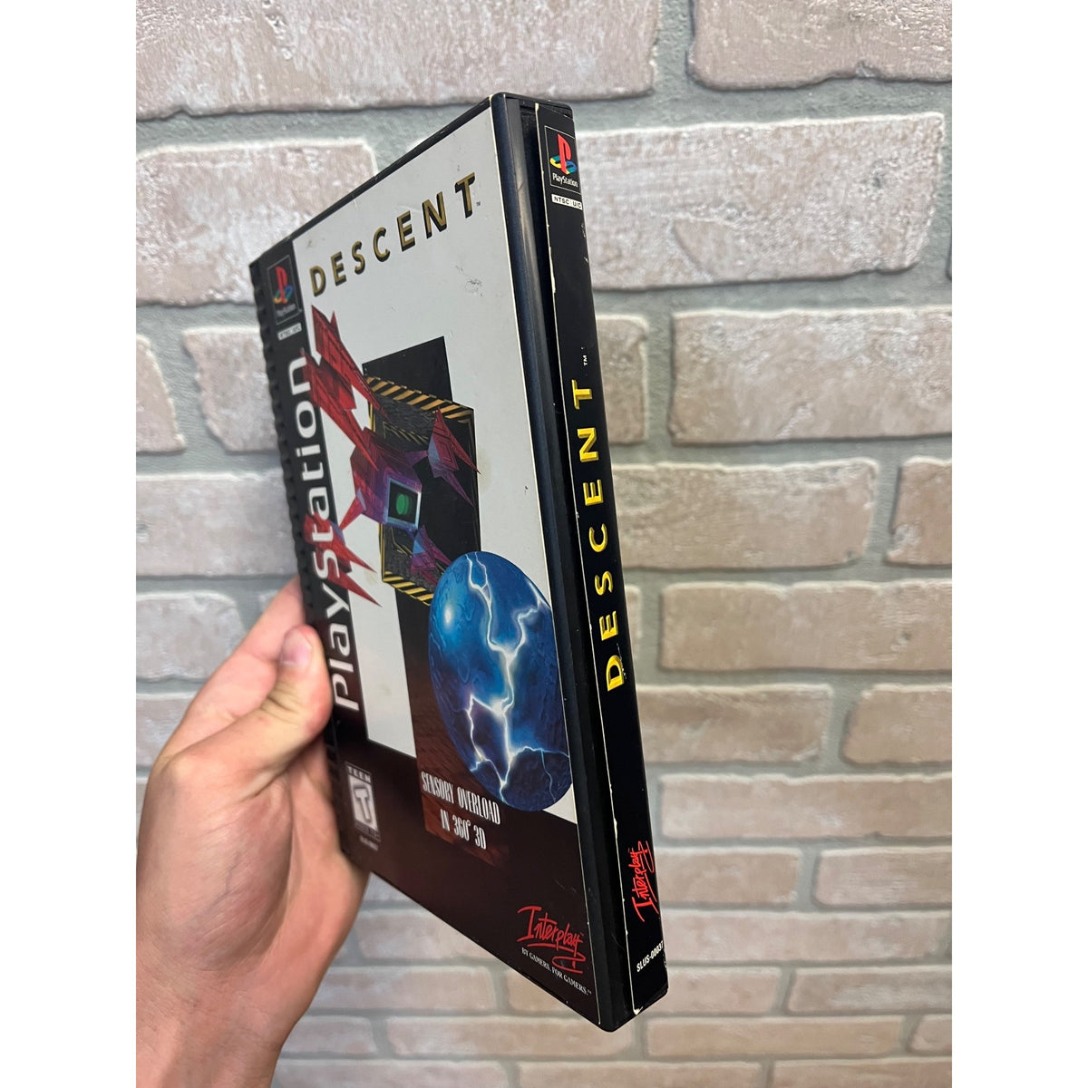 Descent PS1 Longbox 1996 Playstation PS1 - Long Box Only - No Game Disc