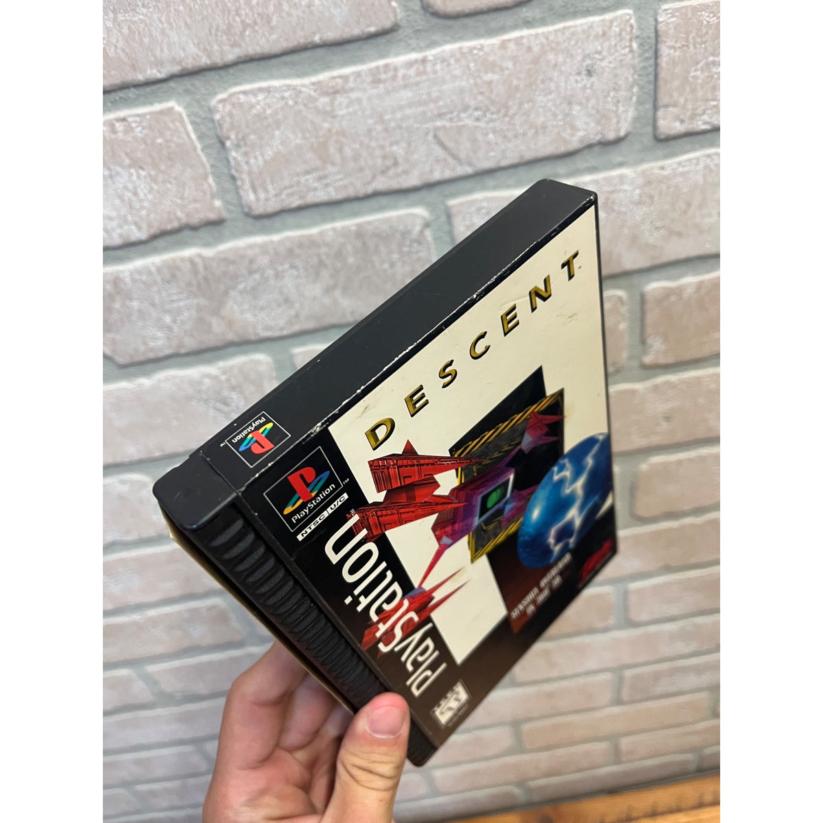Descent PS1 Longbox 1996 Playstation PS1 - Long Box Only - No Game Disc
