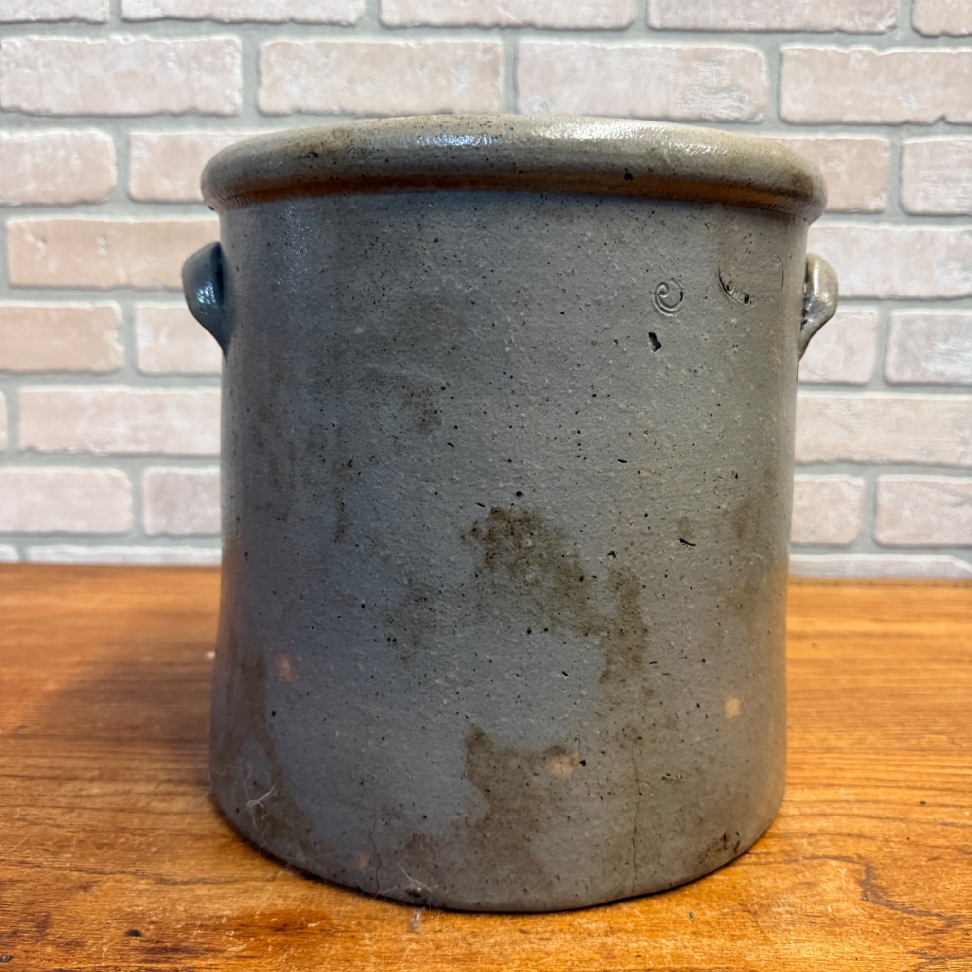 Antique 3 Gallon Stoneware Gunther Sheboygan Crock Hairlines