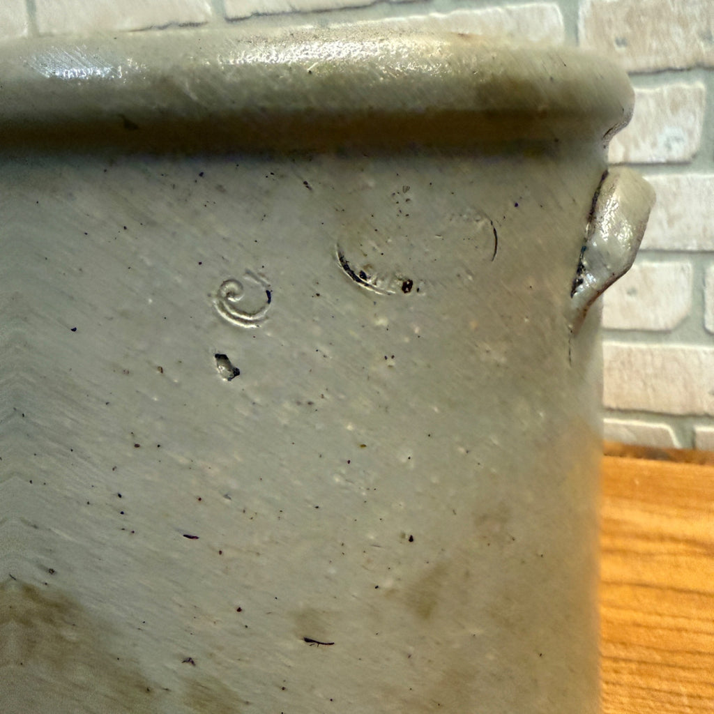 Antique 3 Gallon Stoneware Gunther Sheboygan Crock Hairlines