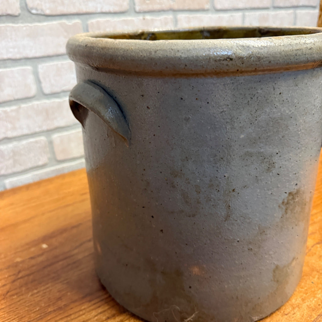 Antique 3 Gallon Stoneware Gunther Sheboygan Crock Hairlines