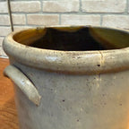 Antique 3 Gallon Stoneware Gunther Sheboygan Crock Hairlines