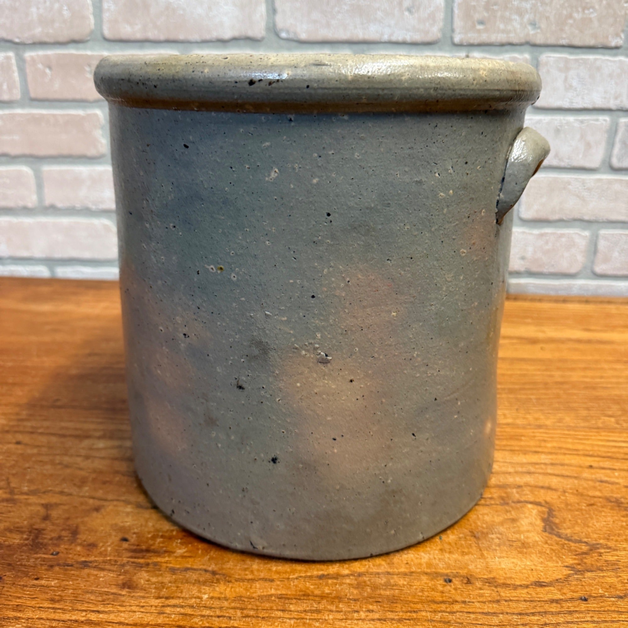 Antique 3 Gallon Stoneware Gunther Sheboygan Crock Hairlines