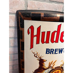 Vintage Hudepohl Brewing Co Grain Beer Sign Curved Plastic Cincinnati OH